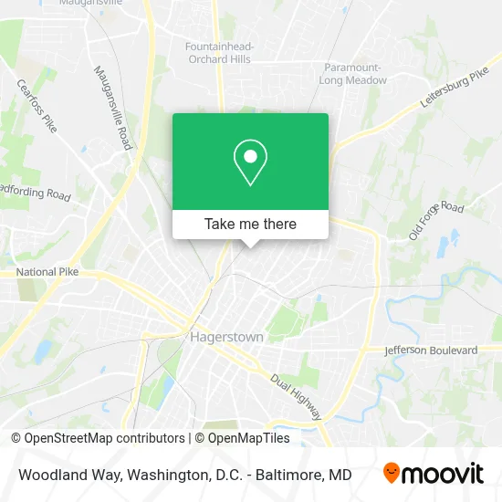 Woodland Way map
