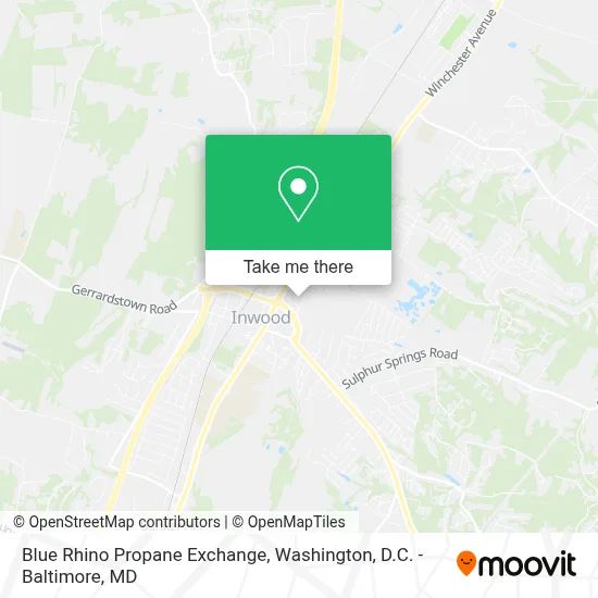 Blue Rhino Propane Exchange map