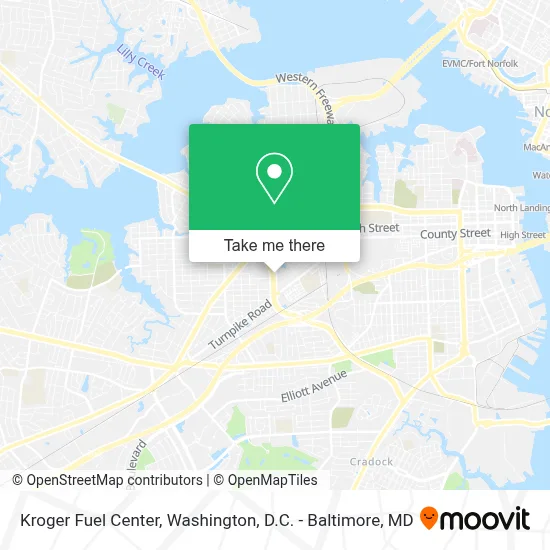 Kroger Fuel Center map