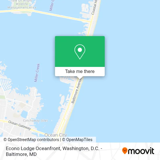 Econo Lodge Oceanfront map