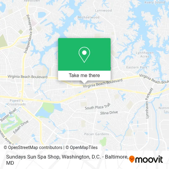 Sundays Sun Spa Shop map
