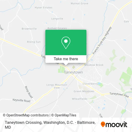 Taneytown Crossing map