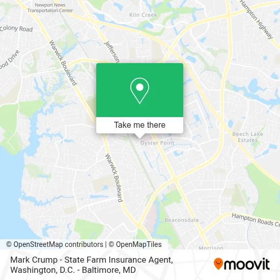 Mark Crump - State Farm Insurance Agent map