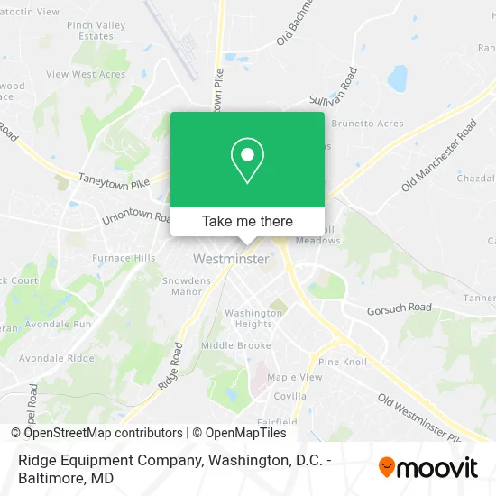 Ridge Equipment Company map