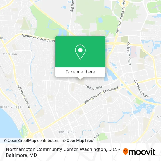 Northampton Community Center map