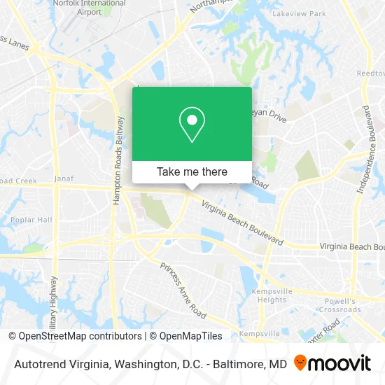 Autotrend Virginia map