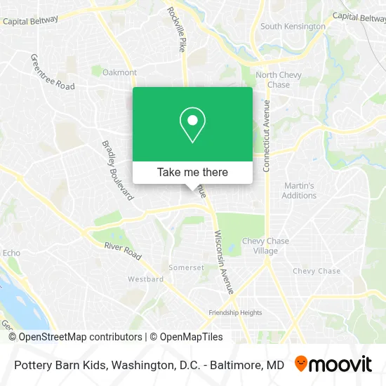 Pottery Barn Kids map