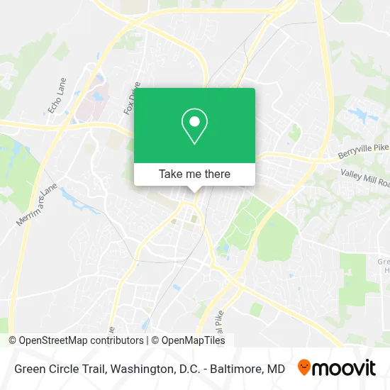 Green Circle Trail map