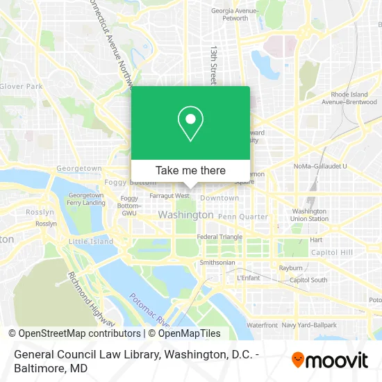 General Council Law Library map