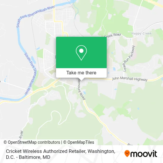 Cricket Wireless Authorized Retailer map