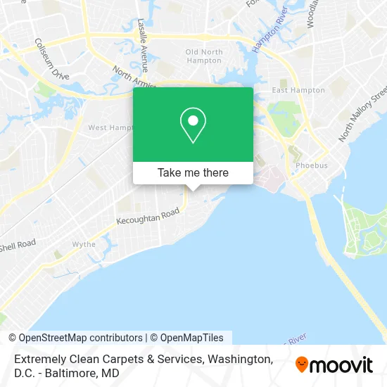 Extremely Clean Carpets & Services map