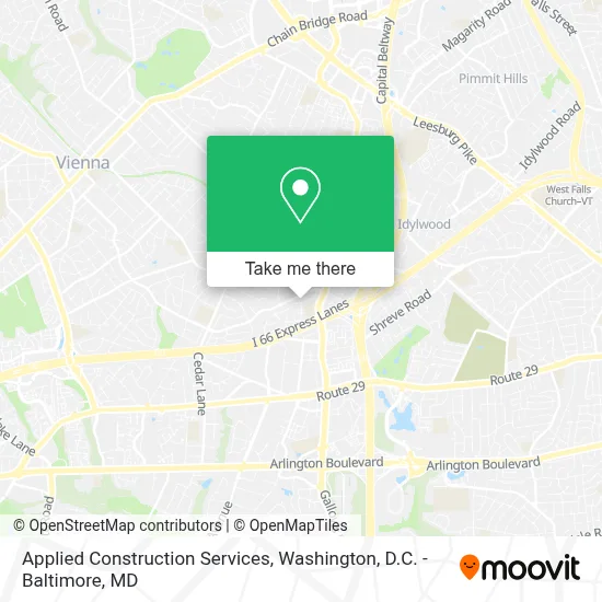 Applied Construction Services map