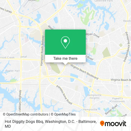 Hot Diggity Dogs Bbq map