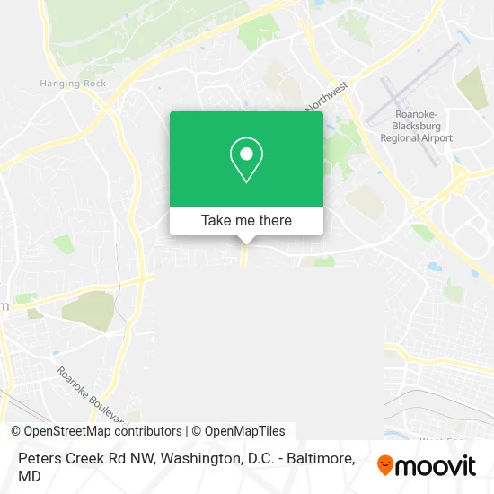 Peters Creek Rd NW map