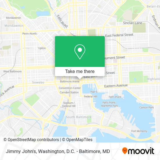 Jimmy John's map