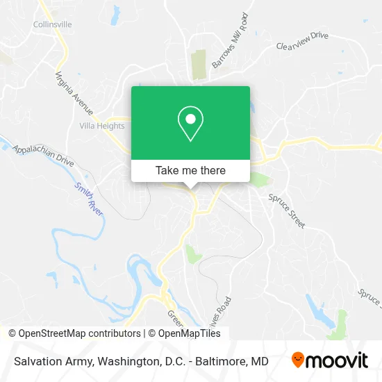 Salvation Army map
