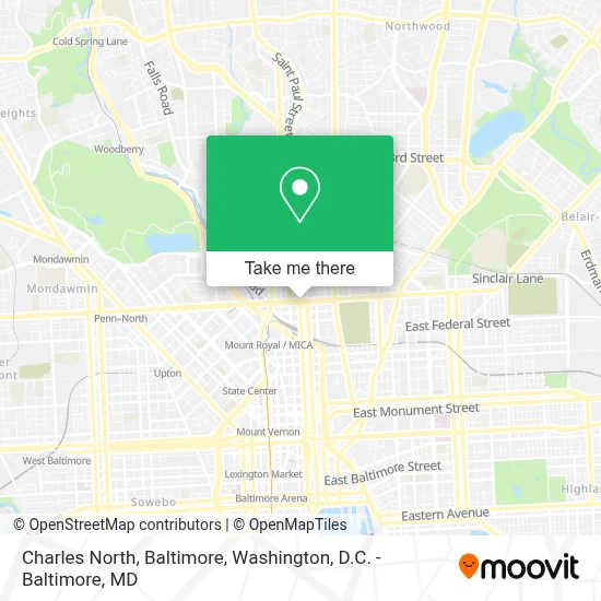 Charles North, Baltimore map