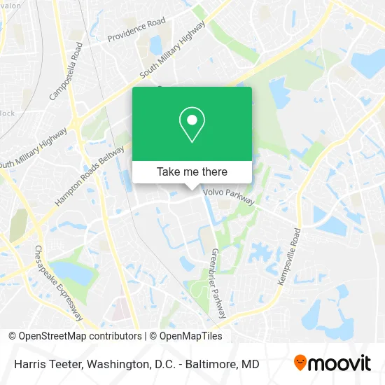 Harris Teeter map