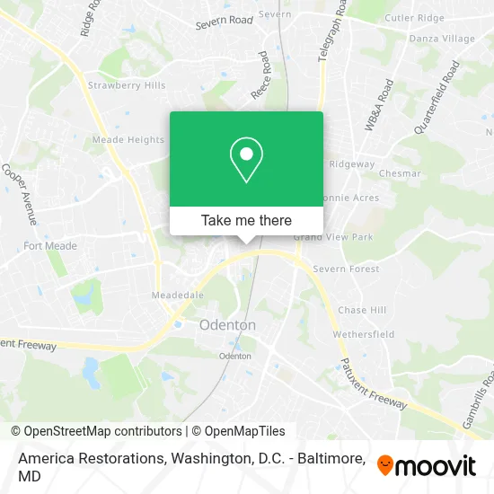 America Restorations map