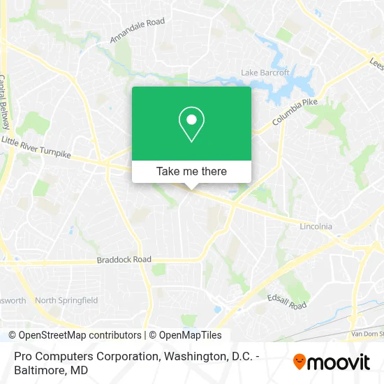 Pro Computers Corporation map