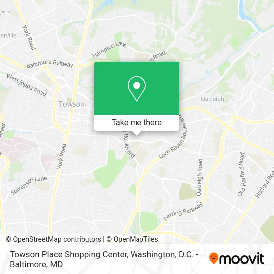Towson Place Shopping Center map