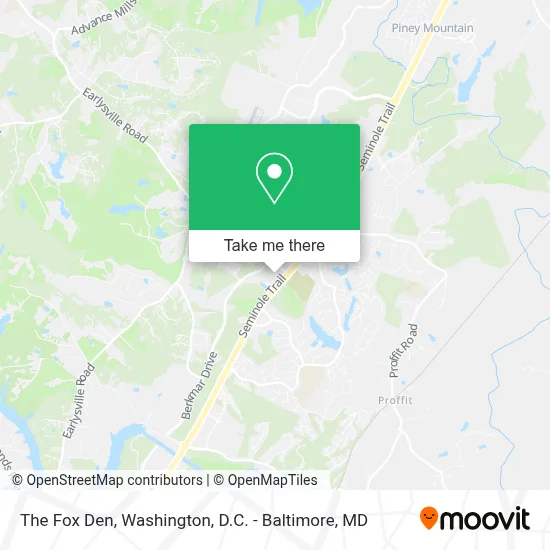 The Fox Den map