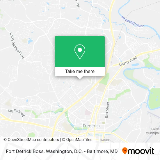 Fort Detrick Boss map