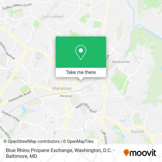 Blue Rhino Propane Exchange map