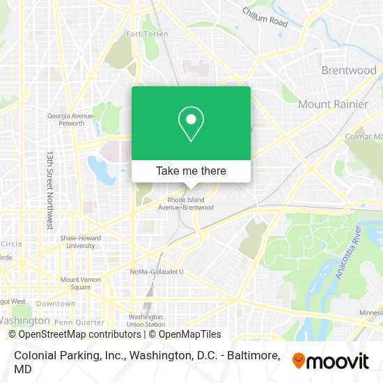 Colonial Parking, Inc. map