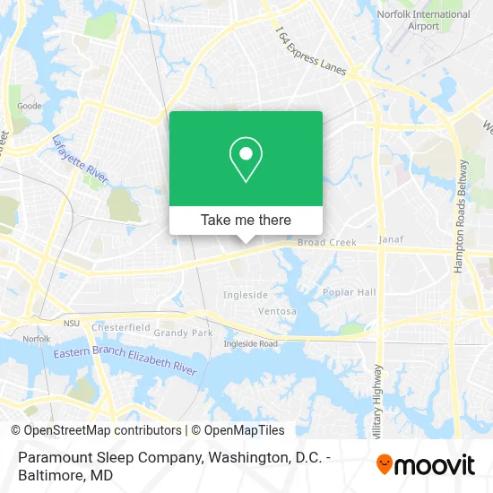 Paramount Sleep Company map