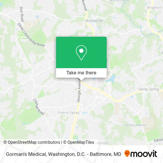Gorman's Medical map