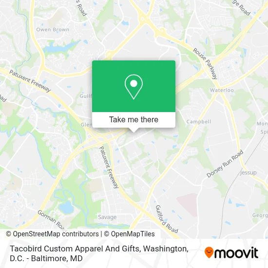 Tacobird Custom Apparel And Gifts map