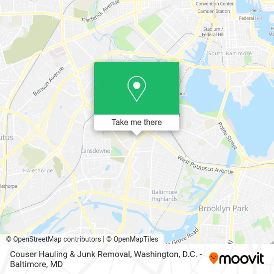 Couser Hauling & Junk Removal map