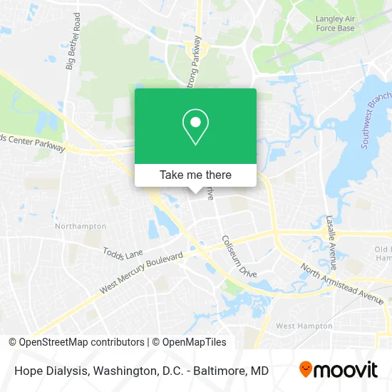Hope Dialysis map