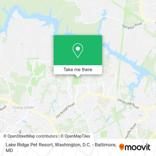 Lake Ridge Pet Resort map