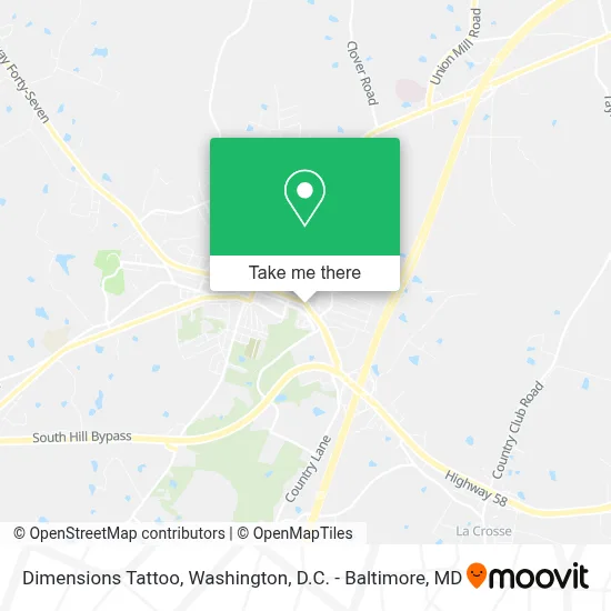 Dimensions Tattoo map