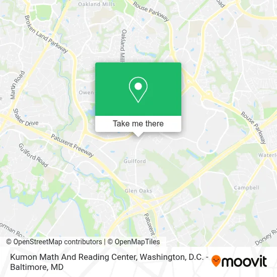 Kumon Math And Reading Center map