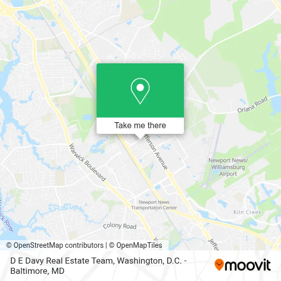 D E Davy Real Estate Team map