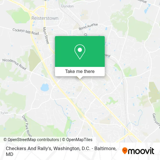 Checkers And Rally's map