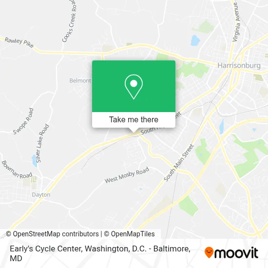 Early's Cycle Center map