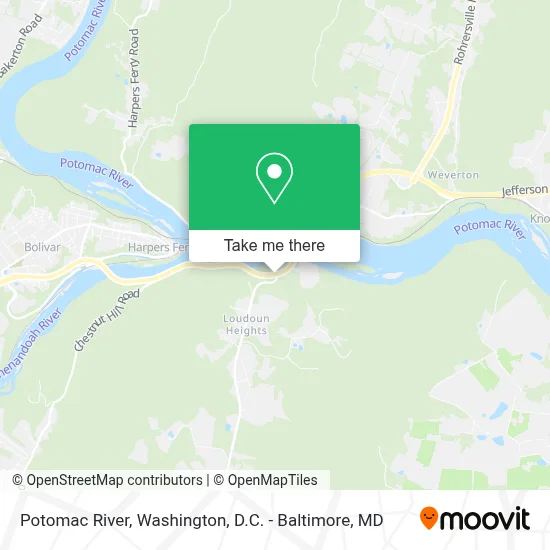 Potomac River map