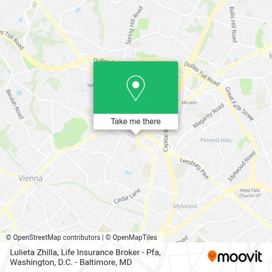 Lulieta Zhilla, Life Insurance Broker - Pfa map