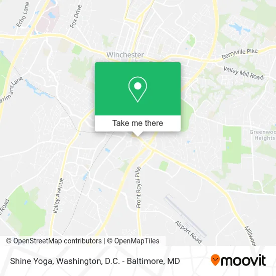 Shine Yoga map