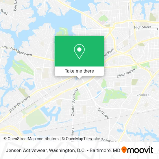 Jensen Activewear map