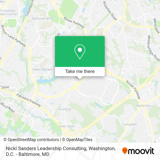 Nicki Sanders Leadership Consulting map