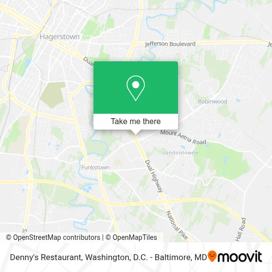 Denny's Restaurant map