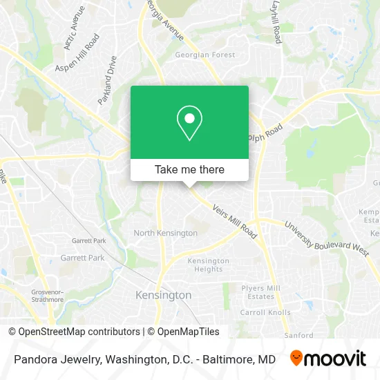 Pandora Jewelry map