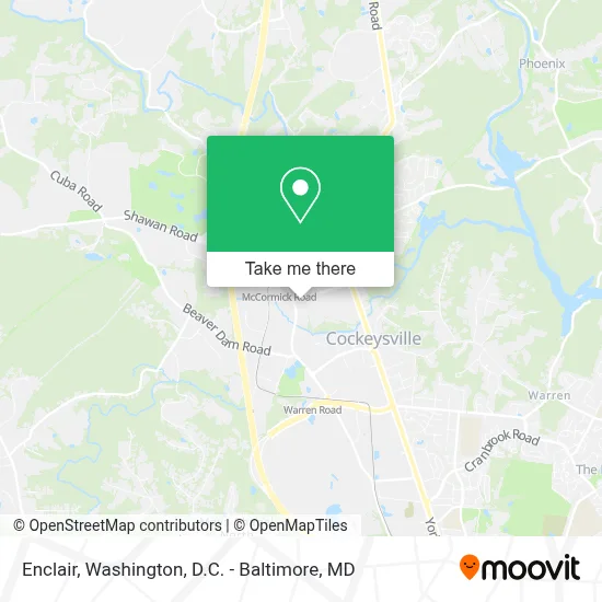 Enclair map