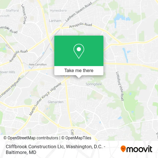 Cliffbrook Construction Llc map