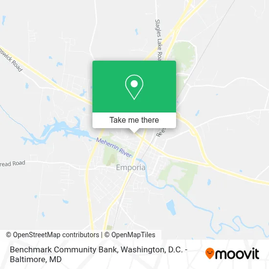 Benchmark Community Bank map